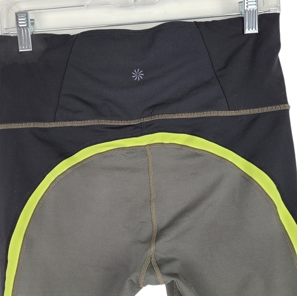 Athleta Spar Color block 7/8 Leggings Olive Green Medium - Picture 3 of 7